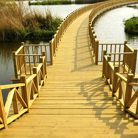 昆明五甲塘濕地公園景觀浮橋