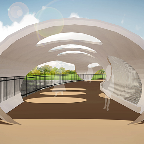 南充印象嘉陵江景觀浮橋·“絲”“路”之源