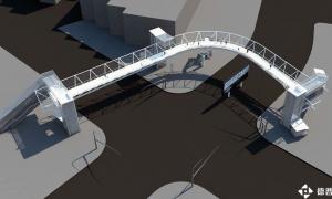 環球影城人行天橋備受矚目