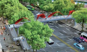 城區(qū)復(fù)雜環(huán)境下人行天橋鋼結(jié)構(gòu)吊裝施工