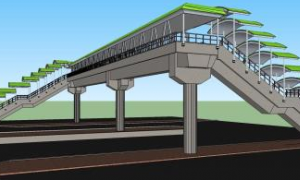 過街人行天橋設(shè)計(jì)與施工